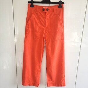 Anthropologie Maeve Colette Cropped Wide-Leg Pants Size 6